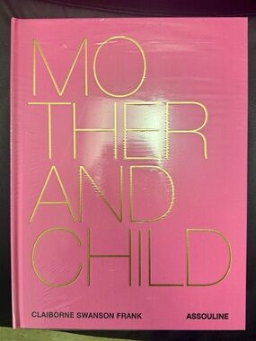 Assouline Mother and Child Pink Hardcover with Gold Lettering